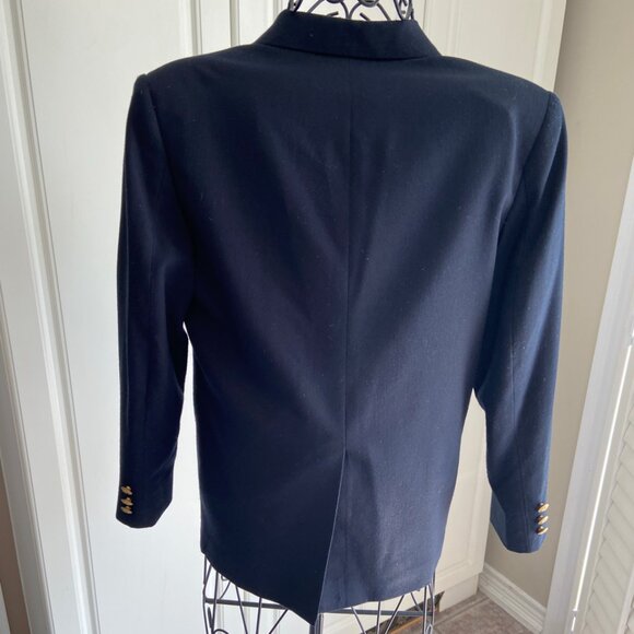 Claiborne Boys’ Size 12 Navy Blazer – Gold Crest Buttons, Classic Style, EUC - Picture 3 of 13
